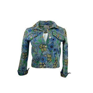 Embroidered Denim Trucker Jacket